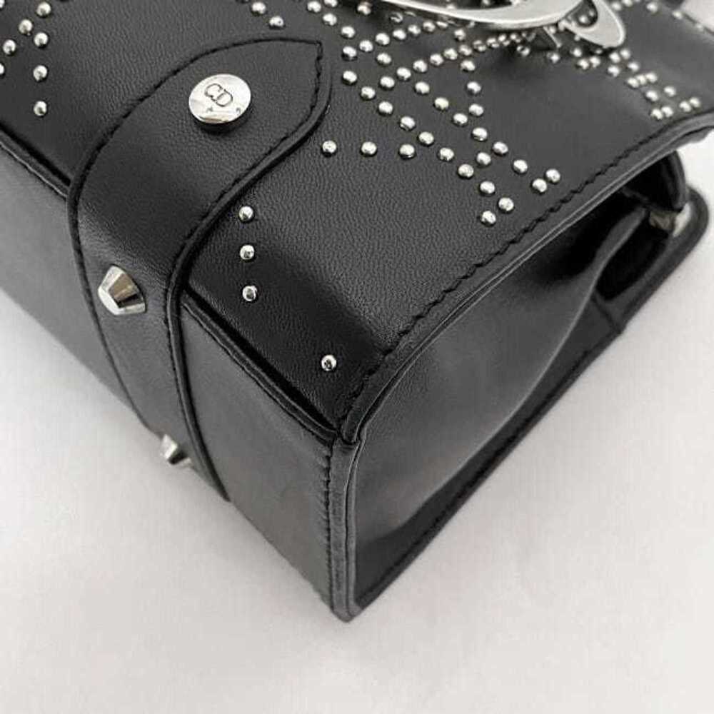 CHRISTIAN DIOR Black Leather Shoulder Bag - Picture 6 of 11
